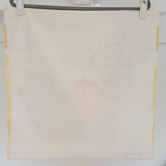 Set of 2 TOMMY BAHAMA 18" Cotton Embroidered Accent Pillow Covers Yellow/Coconut - Picture 5 of 7